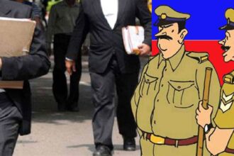 वकील पर पडे पुलिस के चांटे