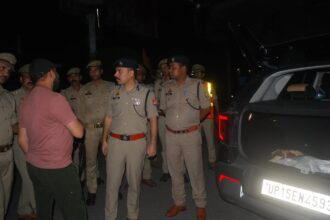 शहर में हाई अलर्ट चैकिंग फोर्स मुस्तैद