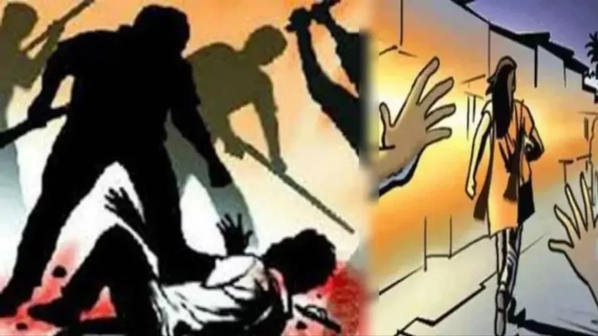 महिला से छेड़खानी के विरोध पर पति को पीटा