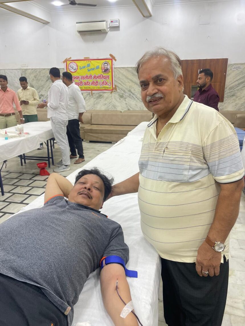फॉर नीडी का रक्त दान शिविर