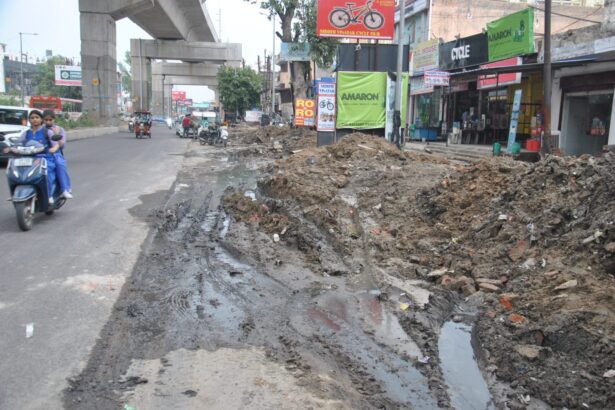 फैली है गंदगी और कूद के जाना है