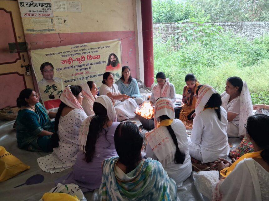 पौधा रोपण कर जन्म दिन मनाया
