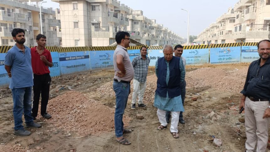डा. वाजपेयी ने किया लिंक रोड का निरीक्षण