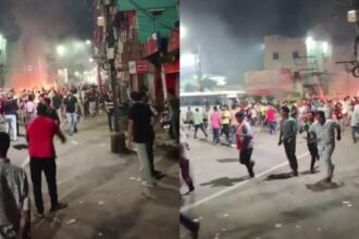 कटक में उप्रदव पुलिस लाठीचार्ज