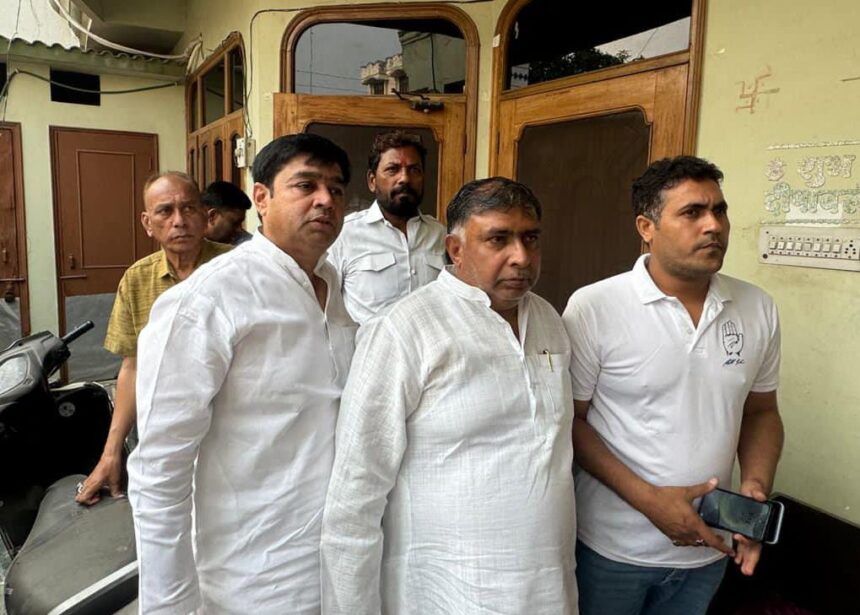 सत्यम के घर पहुंचे कांग्रेस व भाजपा नेता