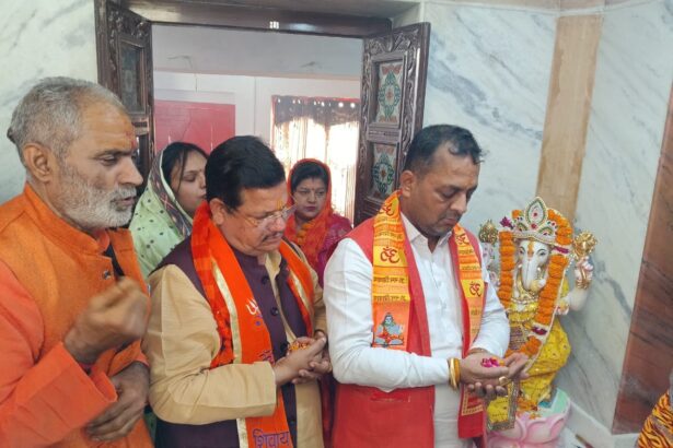 बाबा त्रिलोकीनाथ शिव मंदिर में प्राण प्रतिष्ठा