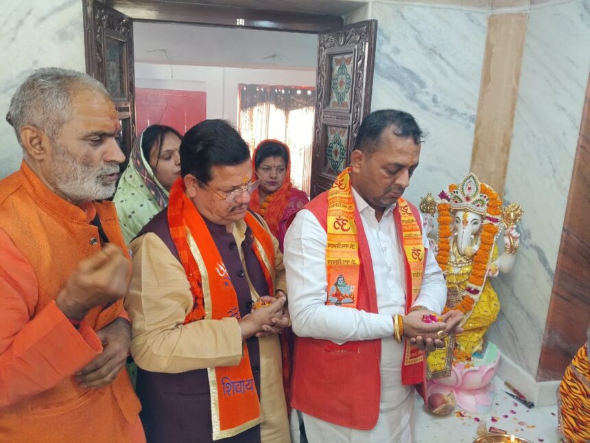 बाबा त्रिलोकीनाथ शिव मंदिर में प्राण प्रतिष्ठा