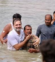 राहुल ने मारी नदी में जंप मचा हड़कंप