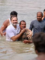 राहुल ने मारी नदी में जंप मचा हड़कंप