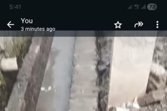 नाली निर्माण में ठेकेदार का घोटाला