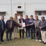 चेतना मंच को सांसद को ज्ञापन