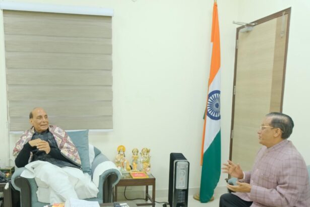 राजनाथ से मिले विनीत शारदा