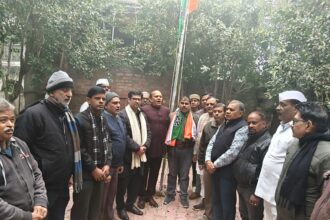 कांग्रेस का स्थापना दिवस मनाया