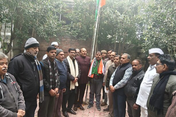 कांग्रेस का स्थापना दिवस मनाया