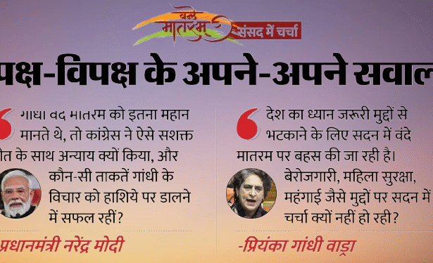 वंदे मातरम पर भाजपा ने पकड़ा उड़ता तीर