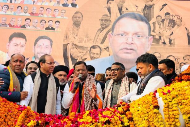 पंकज चौधरी का मेरठ में भव्य स्वागत