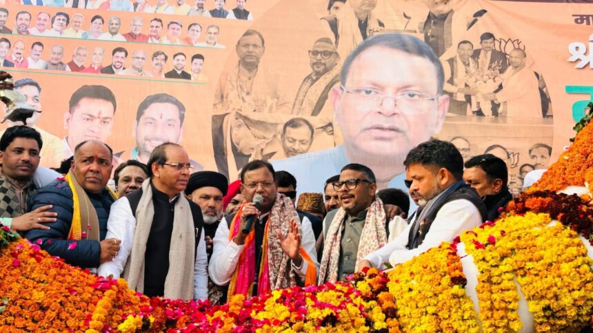 पंकज चौधरी का मेरठ में भव्य स्वागत