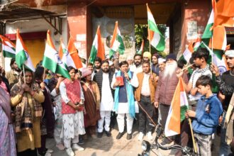 आप की तिरंगा पद यात्रा