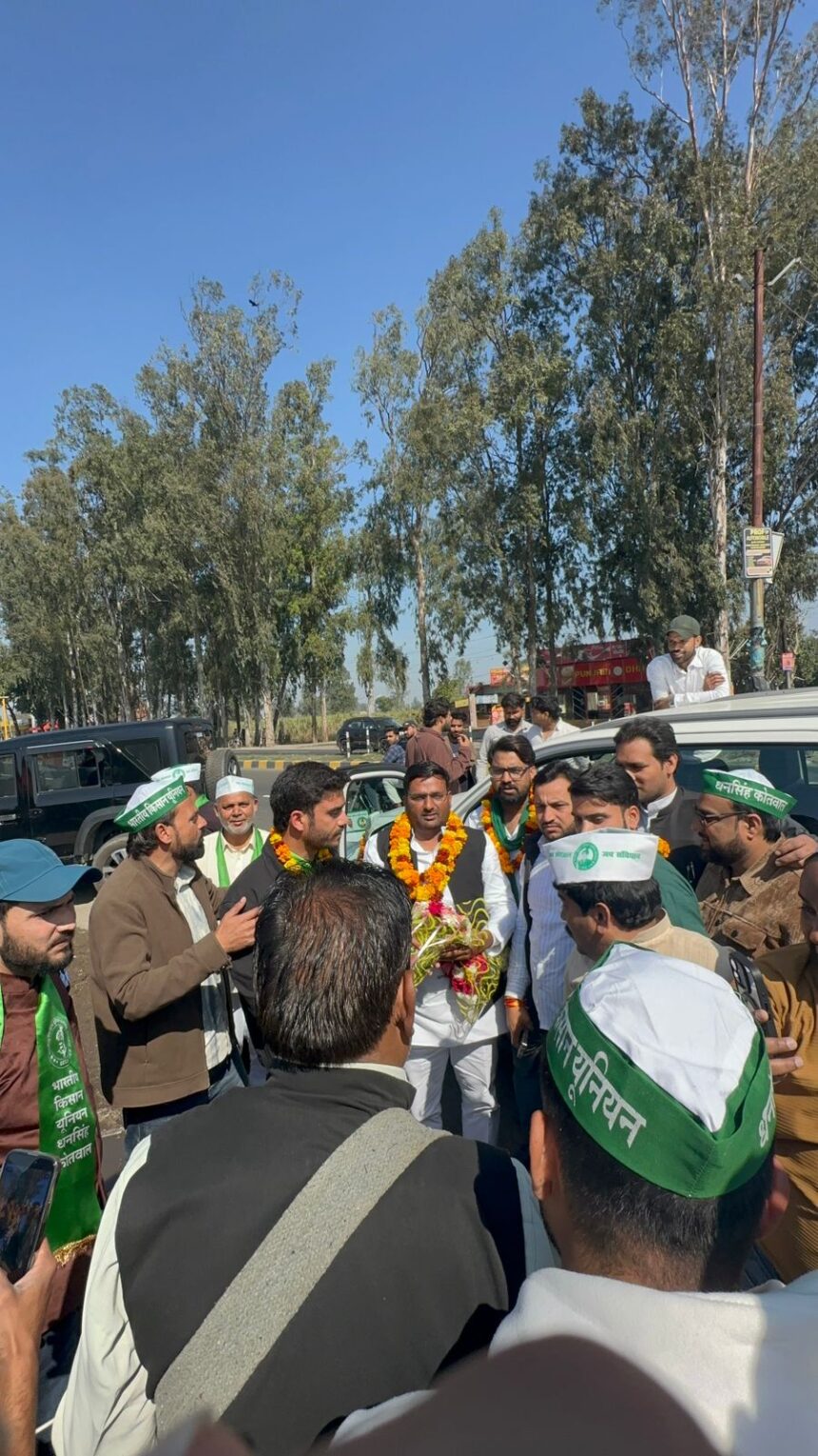 जगह जगह पवन गुर्जर का स्वागत