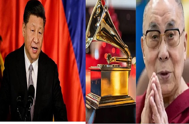 दलाई को ग्रेमी पर चीन लाल