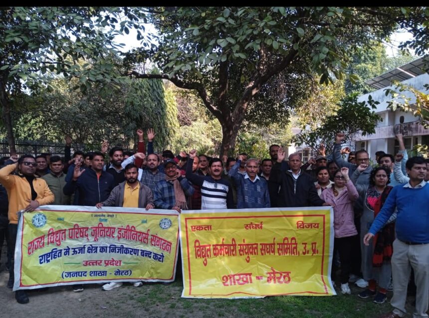 निजीकरण के विरोध में प्रदेश व्यापी प्रदर्शन