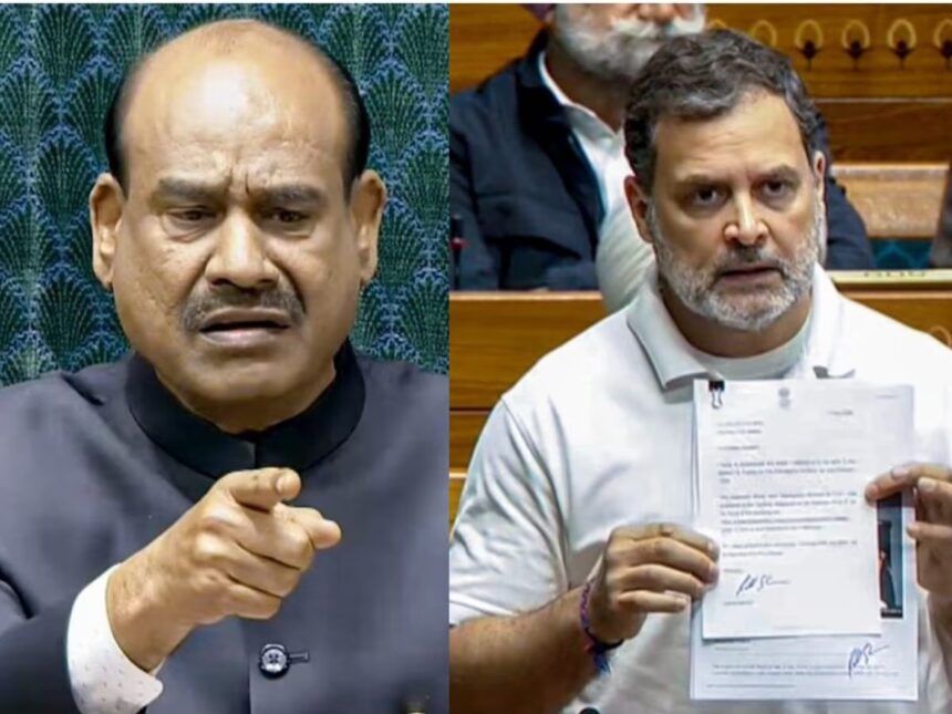 ओम बिरला के खिलाफ अविश्वास प्रस्ताव