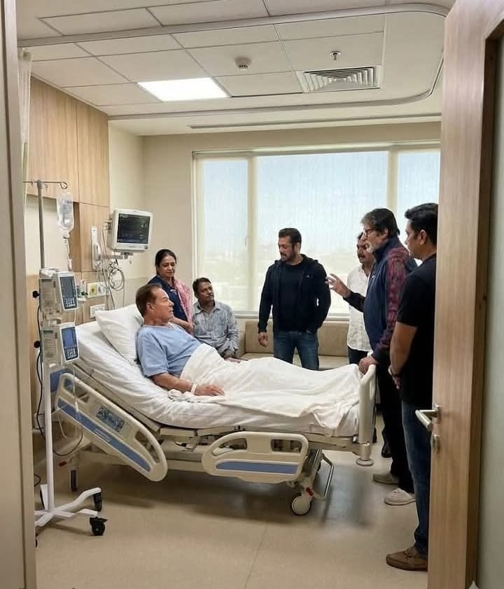 सलीम खान से मिलने पहुंचे अमिताभ