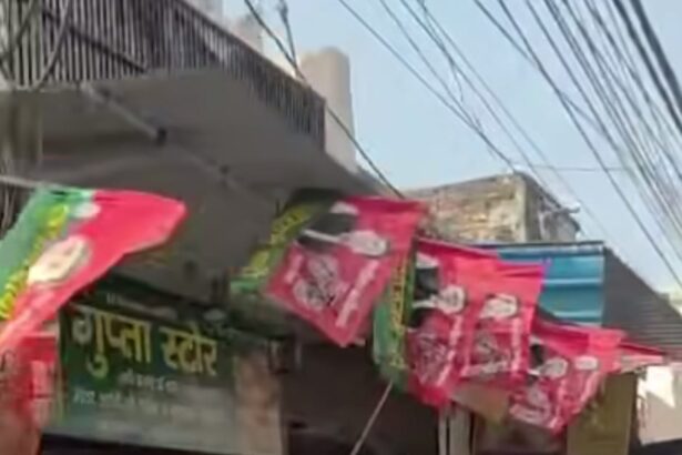 गढ़ भाजपा का झंड़े सपा के