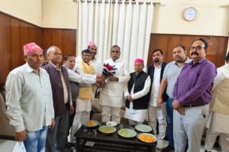 ओमप्रकाश राजभर का स्वागत