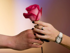 रोज देकर प्यार का इजहार