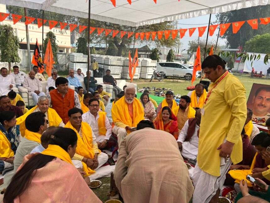 सनातन महोत्सव के लिए भूमि पूजन